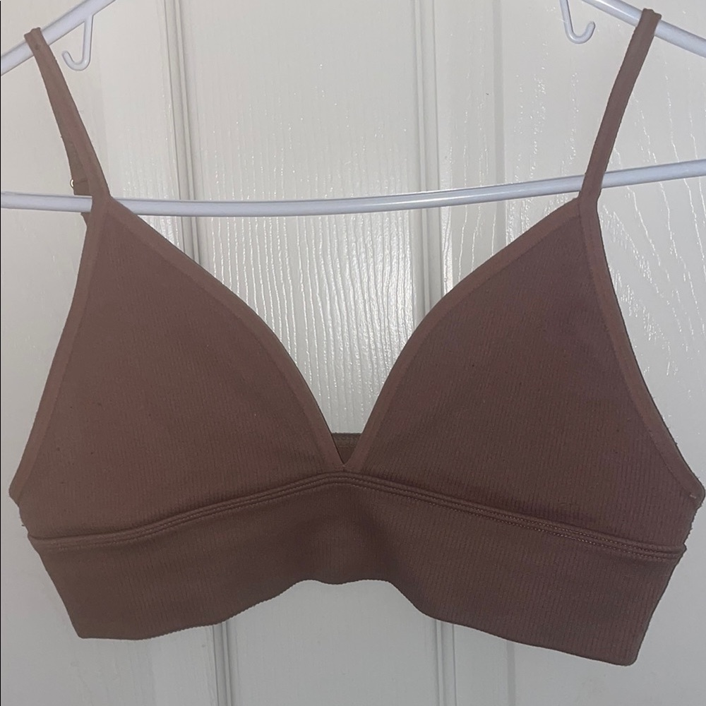 Abercrombie & Fitch Ribbed Triangle Bralette Intimates